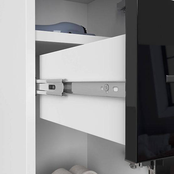 KOPALNIŠKA OMARICA FIN STEBER 30 2D 1SZ 85cm PK ČRN SIJAJ