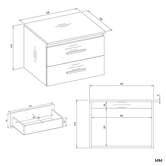 KOPALNIŠKA OMARICA POD UMIVALNIK NEL 60 Z 2 PREDALI BELA