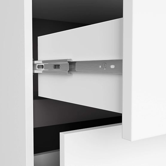 KOPALNIŠKA OMARICA POD UMIVALNIK VAMI W90 2SZ 2P PK BELA / GRAFITNO SIVA