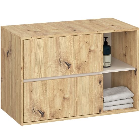 KOPALNIŠKA OMARICA POD UMIVALNIK Z ODPRTINAMI VAMI W90 UM 2SZ 2P HRAST ARTISAN / KAŠMIR