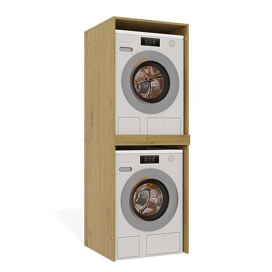 Kopalniška omarica za pralni in sušilni stroj POLA TWIN Regal Stolpec DUB ARTISAN