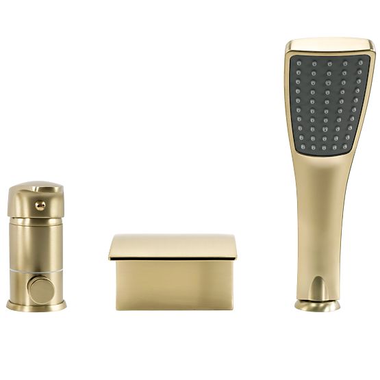 Kopalniška pipa Rea Riven zlata brušena