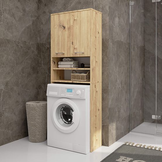 KOPALNIŠKA POLICA FIN NAD PRALNI STROJ HRAST ARTISAN