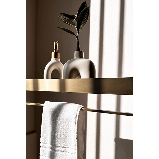 Kopalniška polica za kad SF01 45 cm zlata brušena