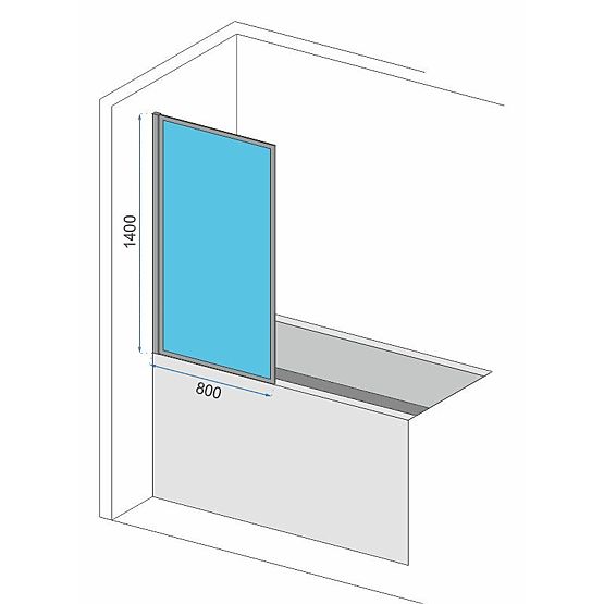 Kopalniška pregrada Rea Lagos-1 Fix Stalna 80 Črna Black