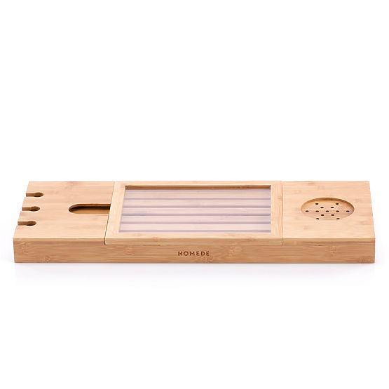 Kopalniški dodatki MELEDYN svetlo rjave barve v boho slogu stoječi za notranjo uporabo homede