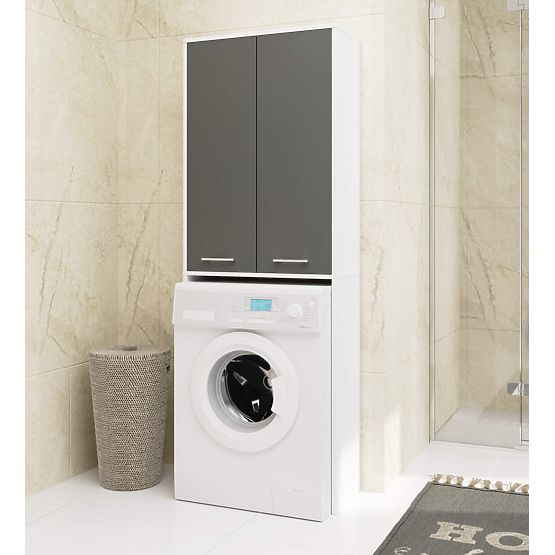 KOPALNIŠKI STOLPEC FIN 180 ZA PRALNI STROJ POLNI 2D - BELA / SIVA