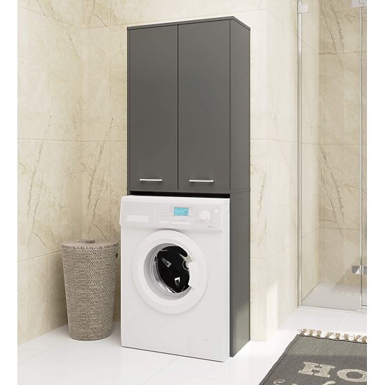 KOPALNIŠKI STOLPEC FIN 180 ZA PRALNI STROJ POLNI 2D - SIVA