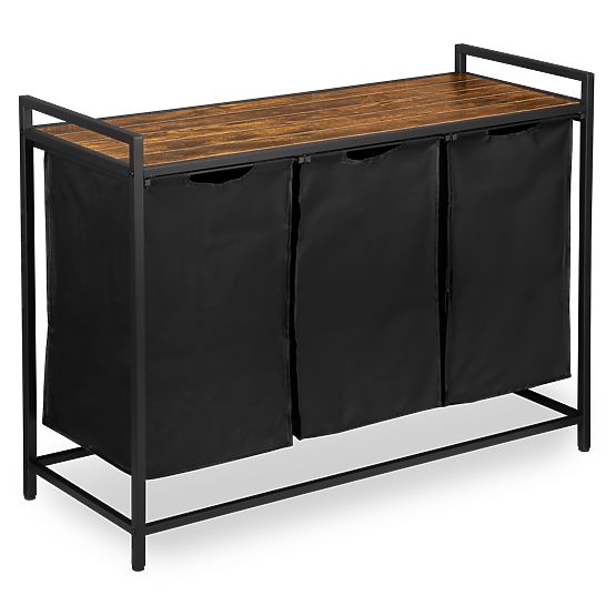 Košara za perilo s polico 3 predelki ARTUS