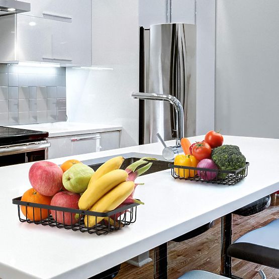 Košara za sadje PULOS 2 nivoja črna