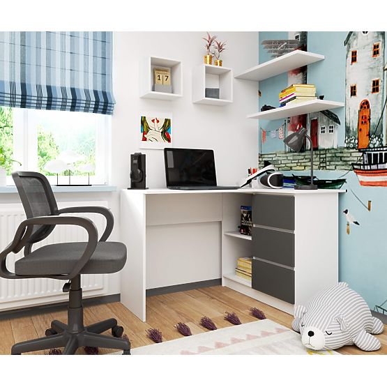 KOTNI MIZA B16 CLP DESNA PK BELA / SIVA