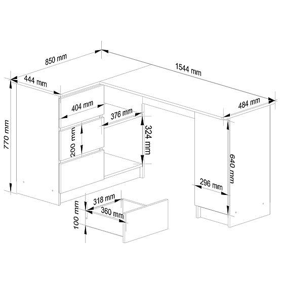 KOTNI MIZA B20 CLP LEVOSTRANSKA PK BELA