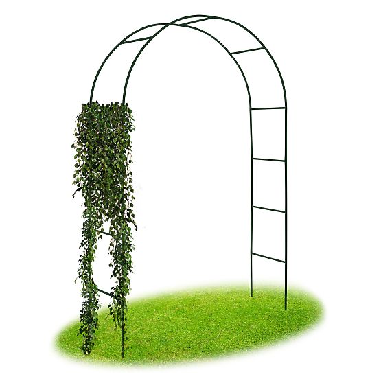 Kovinska pergola lok črna 240 cm