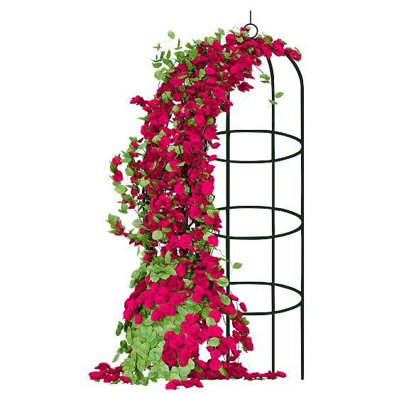 Kovinska pergola steber temno zelena 190 cm
