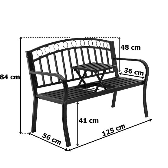 Kovinska vrtna klop BANCO