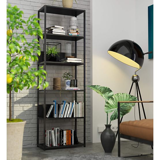 KOVINSKI REGAL LOFT 600 ČRN/ČRN