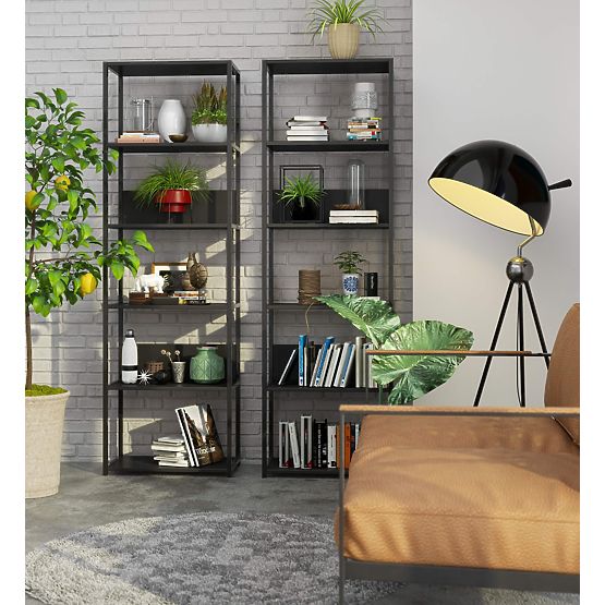 KOVINSKI REGAL LOFT 600 ČRN/ČRN