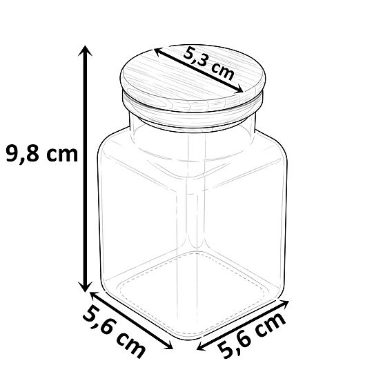 Kozarci za začimbe HIDALGO set 12 kosov