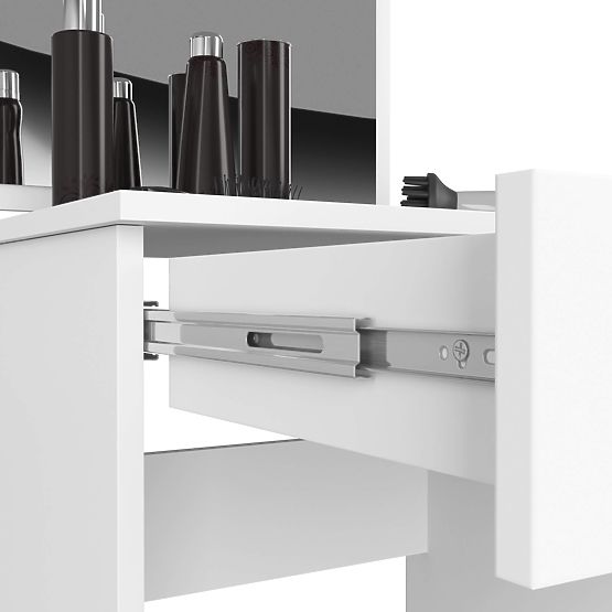 KOZMETIČNA TOALETNA MIZA Z OGLEDALOM P-2/SL 500x600 DESNA PK BELA