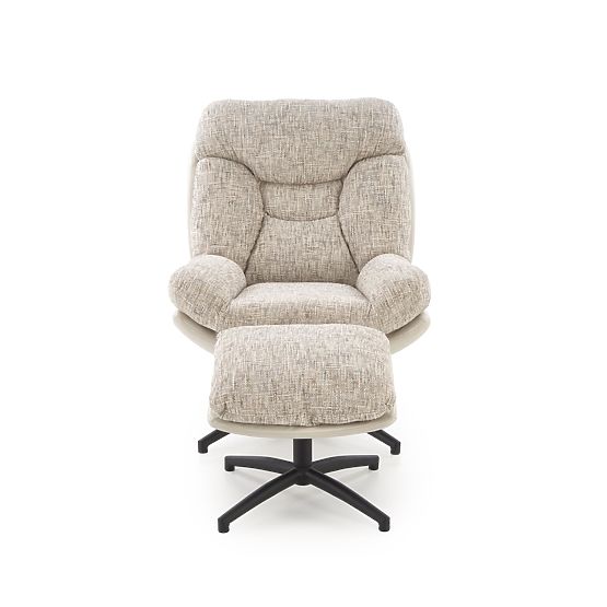 KRONOS naslanjač s podnožjem, bež / večbarvna (1p=1ks)