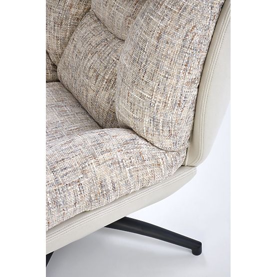 KRONOS naslanjač s podnožjem, bež / večbarvna (1p=1ks)