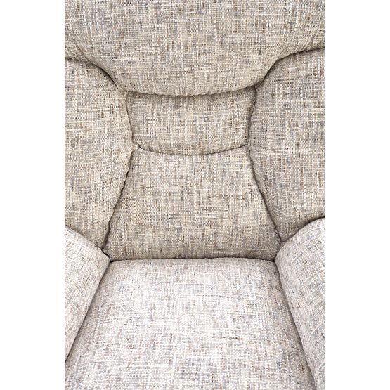 KRONOS naslanjač s podnožjem, bež / večbarvna (1p=1ks)