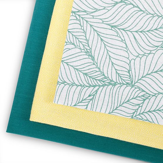 Kuhinjska brisača LETTY barva turkizna tiskani motiv moderni stil moderni 50x70 ameliahome