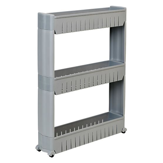 Kuhinjska kopalniška polica siva 3 nivoji Leira