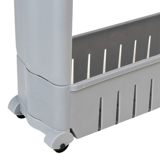 Kuhinjska kopalniška polica siva 3 nivoji Leira