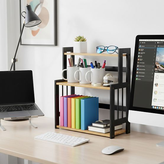 Kuhinjska polica za začimbe CEZAR NATURAL BLACK