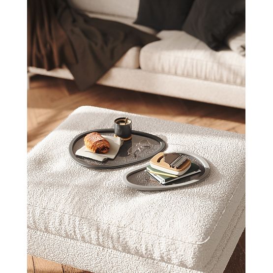 Kuhinjski dodatki nepravilne oblike HUB barva grafitna stil minimalističen umbra