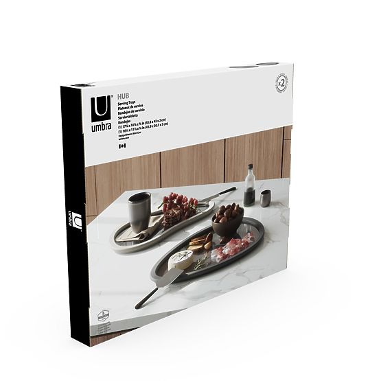 Kuhinjski dodatki nepravilne oblike HUB barva grafitna stil minimalističen umbra