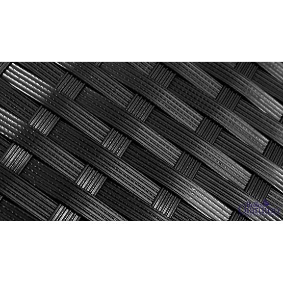 Kvadratna miza iz črnega tehno ratana