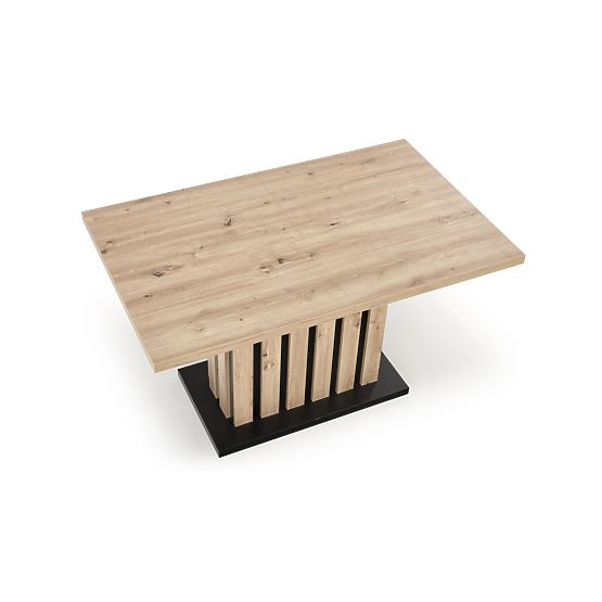 LAMELLO raztegljiva miza 160-210/90 cm hrast artisan/črna