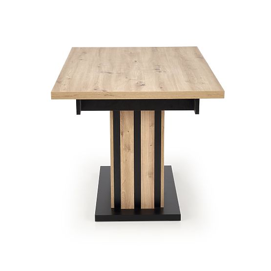 LAMELLO raztegljiva miza 160-210/90 cm hrast artisan/črna