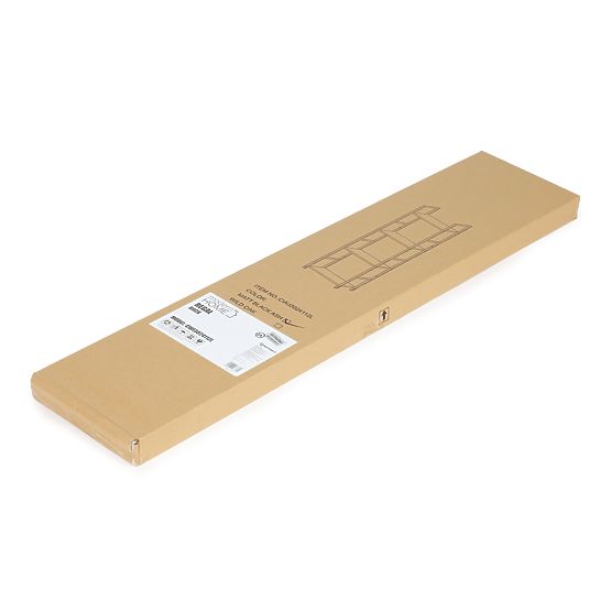 Lesena moderna polica kovinski okvir LOFT 4 police črna