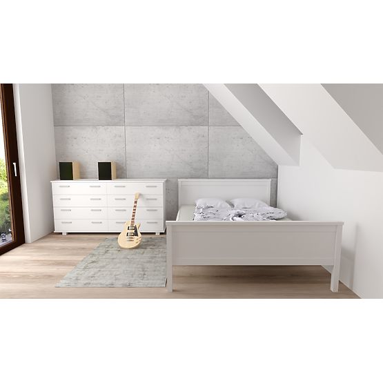 Lesena postelja Ikar 200 x 90 cm - bela