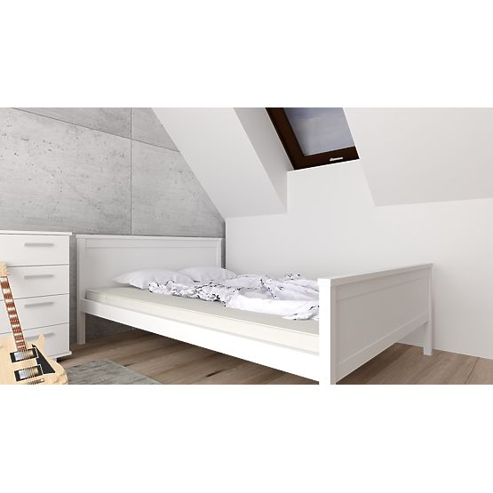 Lesena postelja Ikar 200 x 90 cm - bela