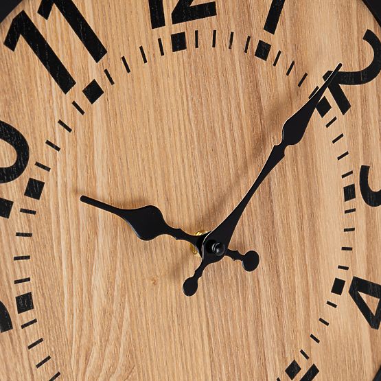 Lesena stenska ura loft ABBAS 35 cm