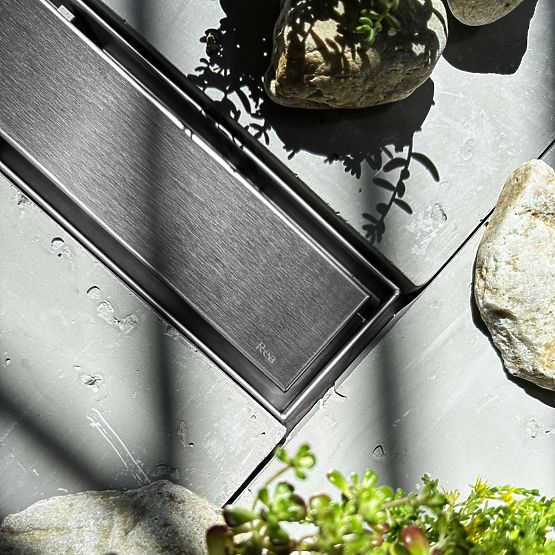 Linearni odtok REA NEOX PRO Krtačeno jeklo 60