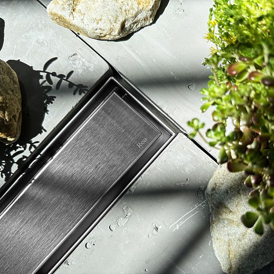 Linearni odtok REA NEOX PRO Krtačeno jeklo 60