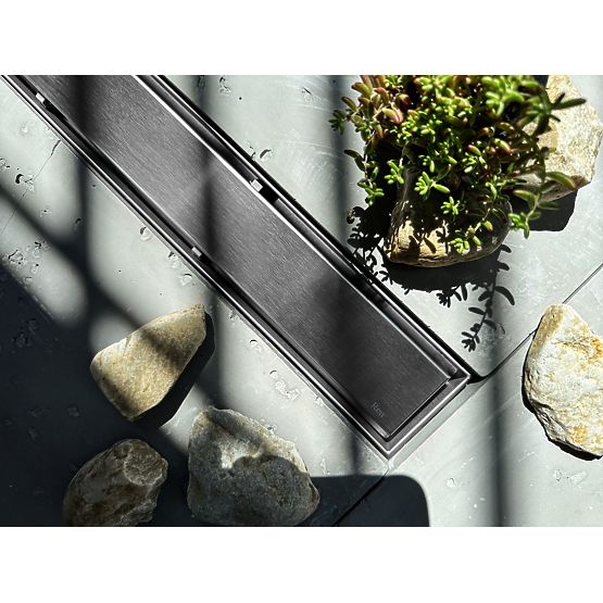 Linearni odtok REA NEOX PRO Krtačeno jeklo 60