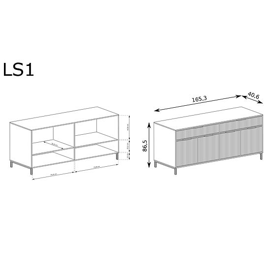 LINKaSTYLE komoda LS1 kašmir