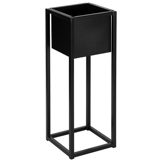 Loftovski cvetlični lonec Concove 60 cm črn