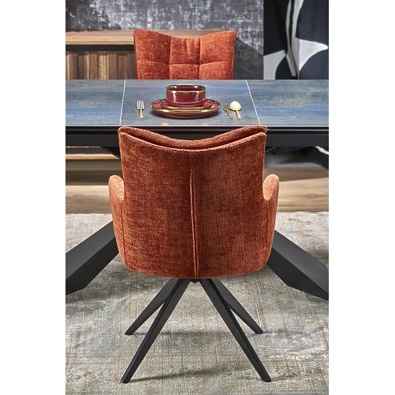 LUCIANO raztegljiva miza, plošča: modri marmor (2p=1ks)