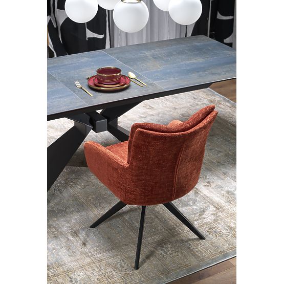 LUCIANO raztegljiva miza, plošča: modri marmor (2p=1ks)