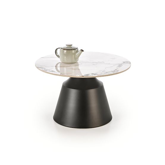 MAGNETA komplet 2 klopi, beli marmor / črna (2p=1ks)