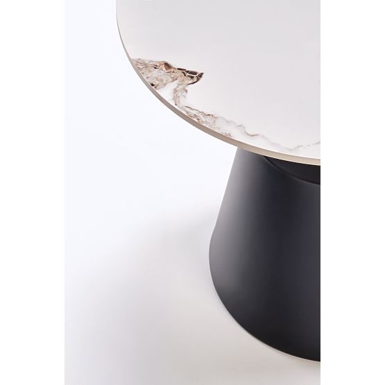 MAGNETA komplet 2 klopi, beli marmor / črna (2p=1ks)