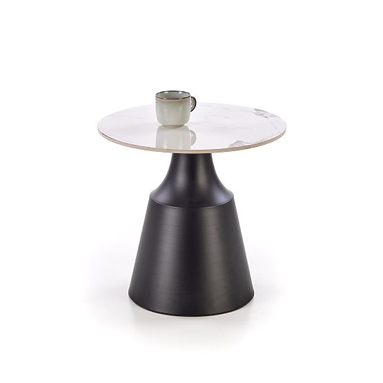 MAGNETA komplet 2 klopi, beli marmor / črna (2p=1ks)