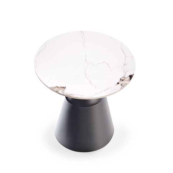 MAGNETA komplet 2 klopi, beli marmor / črna (2p=1ks)